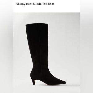Ann Taylor Skinny Heel Suede Boots